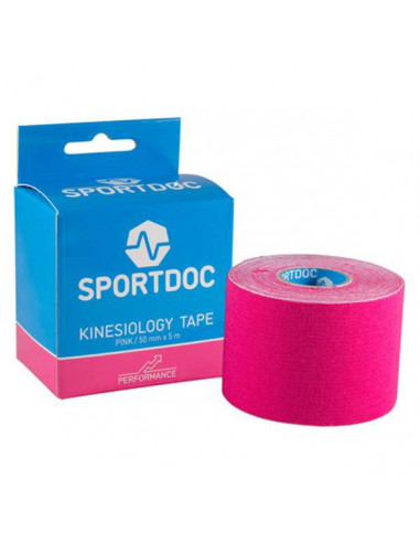 SPORTDOC Kinesiology Tape 50mm x 5m Pink