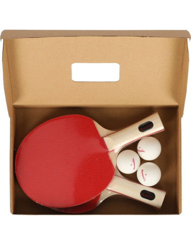 DYNAMIC RACKET TT SET 2* Red Black White ||