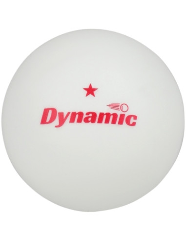 DYNAMIC RACKET TT BALL 1* - 6 PCS. White ||