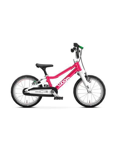 Woom Go 2 14" Hot Pink 5,3kg, 3-4,5 år, 95-110cm"