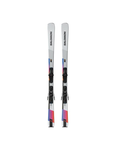 SALOMON SKI SET E S/MAX 4 + M10 GW L80 W White/Dazzling Blue/Rhodamine