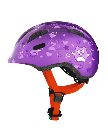 HJÄLM ABUS SMILEY 2.0 se M PURPLE STAR 50-55cm